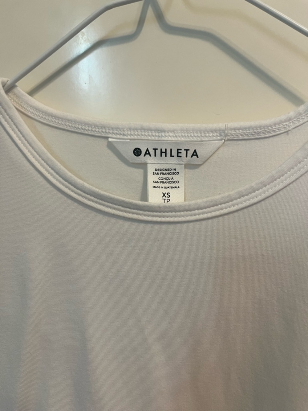Athleta White Essential Cropped Tee - Picture 3 of 9